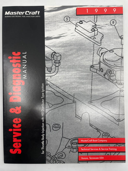 Master Craft Marine Electronic Fuel Injection Service & Diagnostic Manual 1999